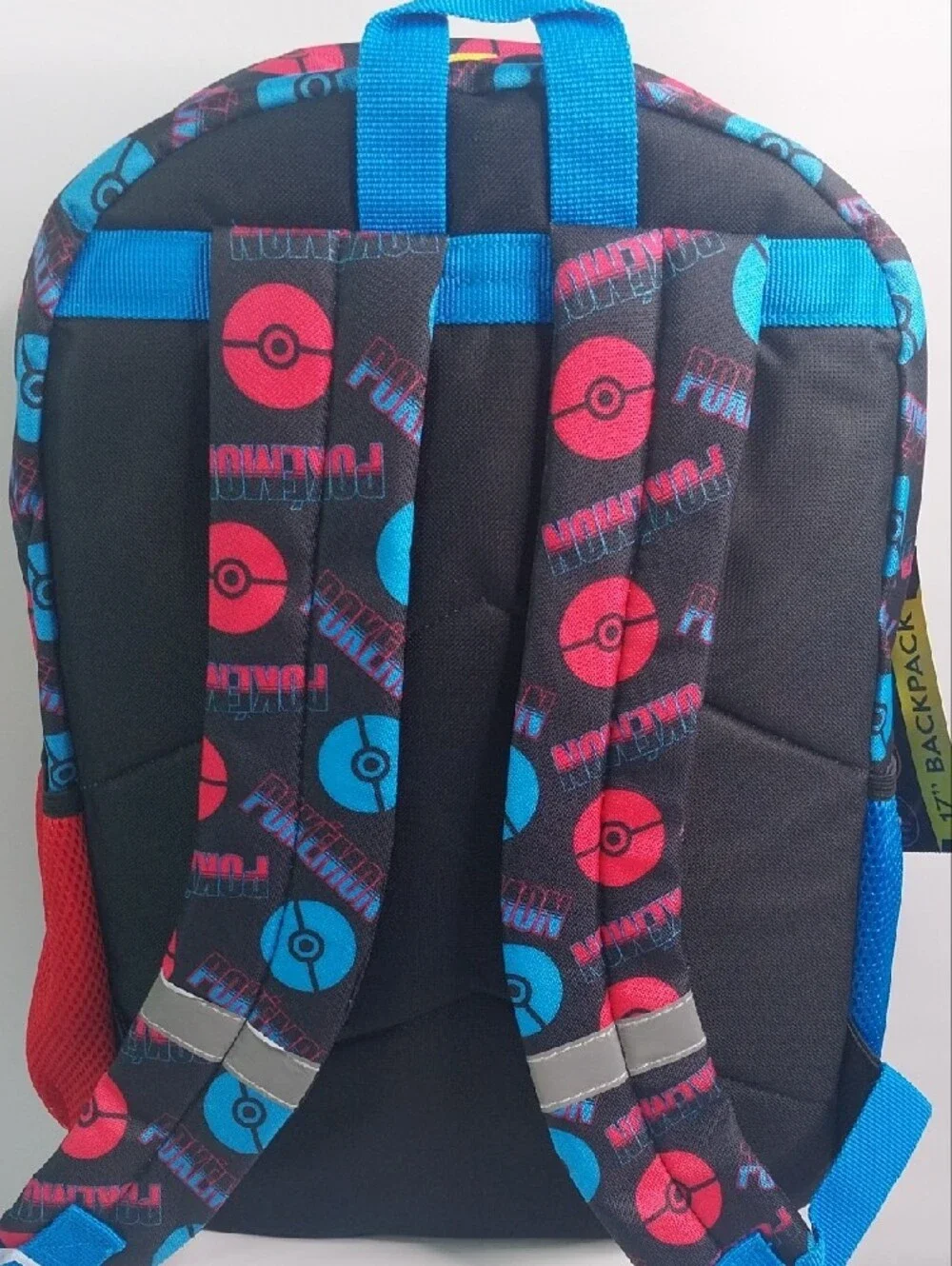 Poke'mon Kids Backpack With Flashing Lights - Yellow/Blue/Red